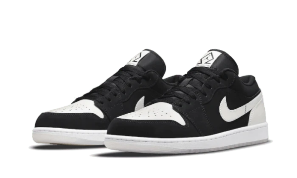 Air Jordan 1 Low Black White Diamond - Image 2