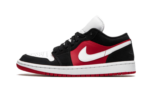 AIR JORDAN 1 LOW BLACK WHITE GYM RED