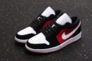 AIR JORDAN 1 LOW BLACK WHITE GYM RED