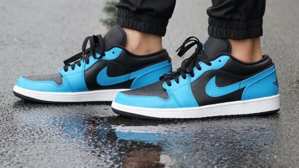 AIR JORDAN 1 LOW LASER BLUE BLACK - Image 5