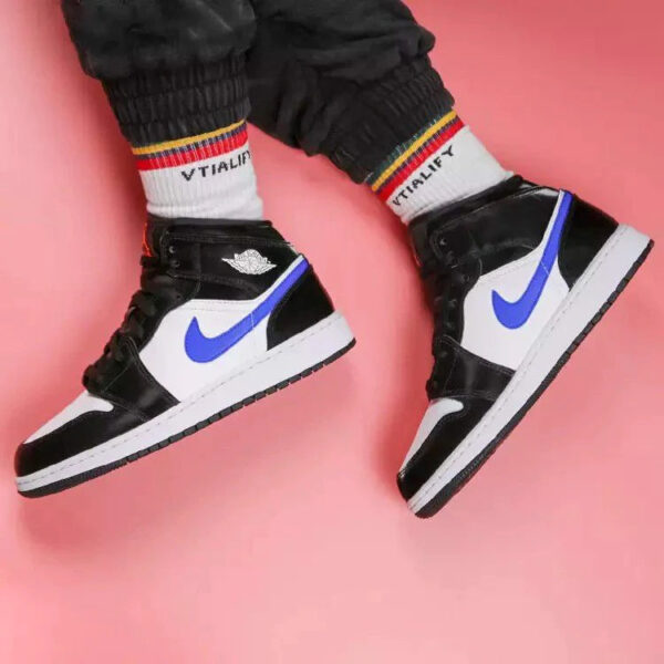AIR JORDAN 1 MID BLACK RACER BLUE WHITE - Image 7