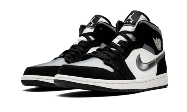 AIR JORDAN 1 MID SATIN GRAY TOE - Image 2