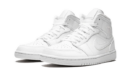 AIR JORDAN 1 MID TRIPLE WHITE