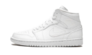 AIR JORDAN 1 MID TRIPLE WHITE
