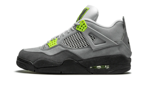 Air Jordan 4 Neon Volt Stylish Sneakers - Image 6