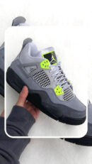 Air Jordan 4 Neon Volt Stylish Sneakers